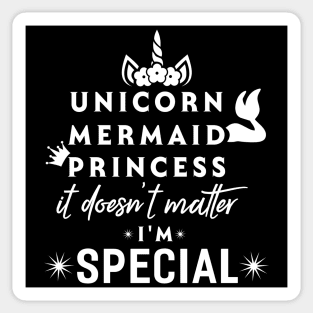 Unicorn Mermaid Princess Sticker